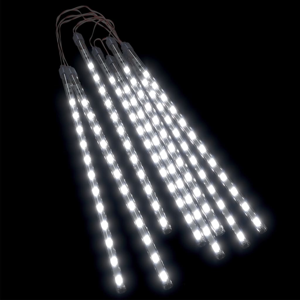 vidaXL Padající světla 8 ks 30 cm studená bílá 192 LED dovnitř i ven