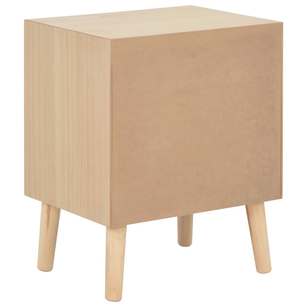 vidaXL Noční stolek se 2 zásuvkami 40 x 30 x 49,5 cm masivní borovice