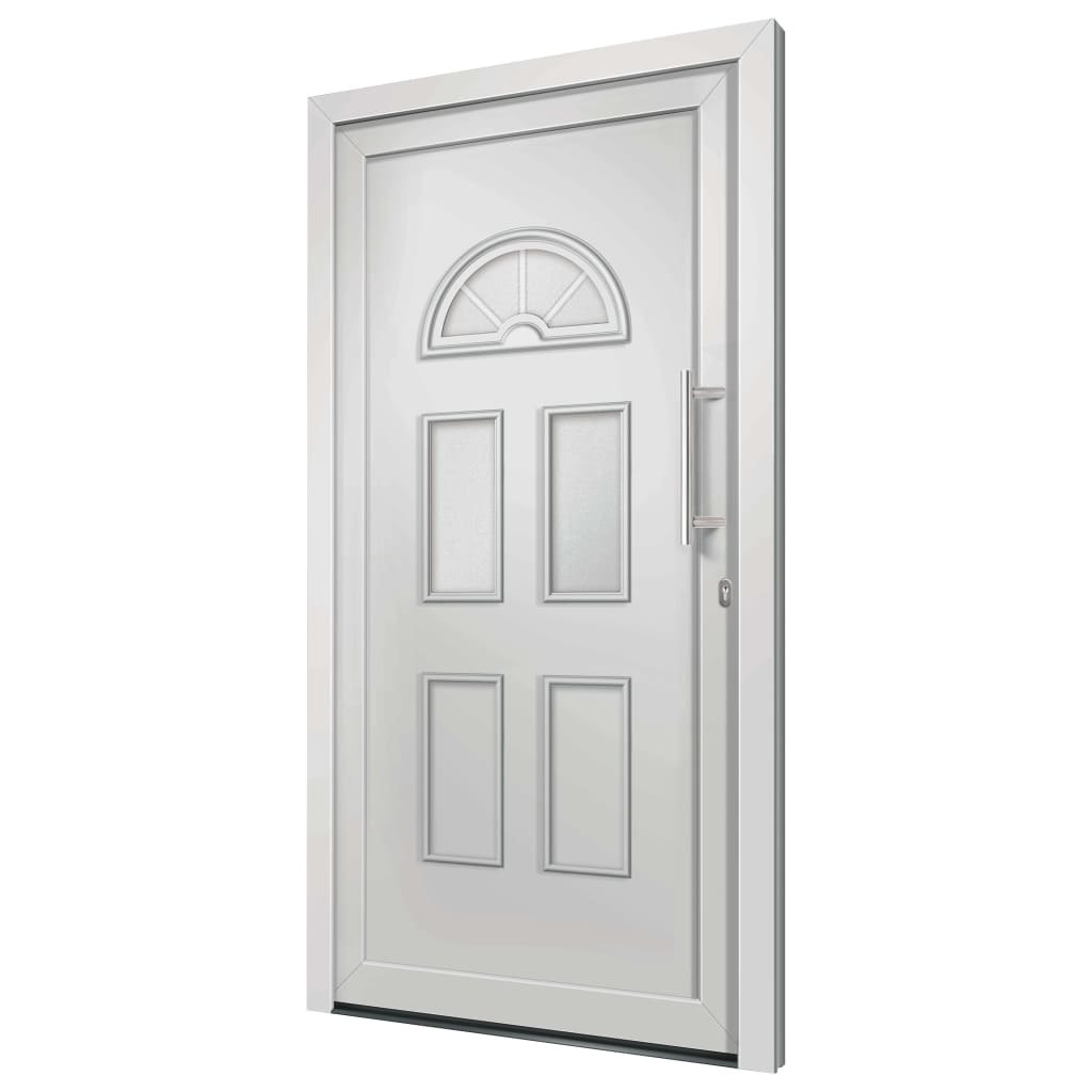 vidaXL Vchodové dveře bílé 88 x 190 cm