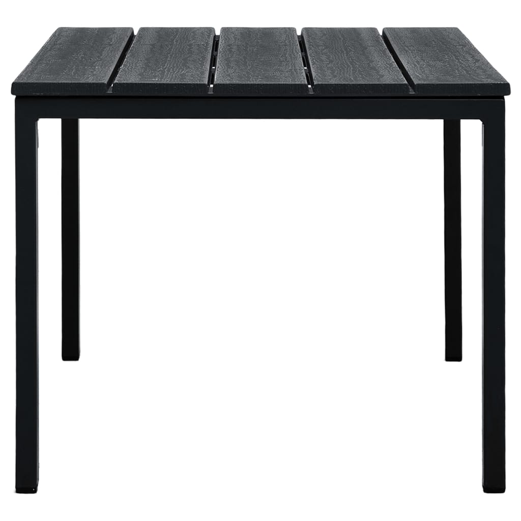 vidaXL Konferenční stolek černý 98 x 48 x 39 cm HDPE dřevěný vzhled