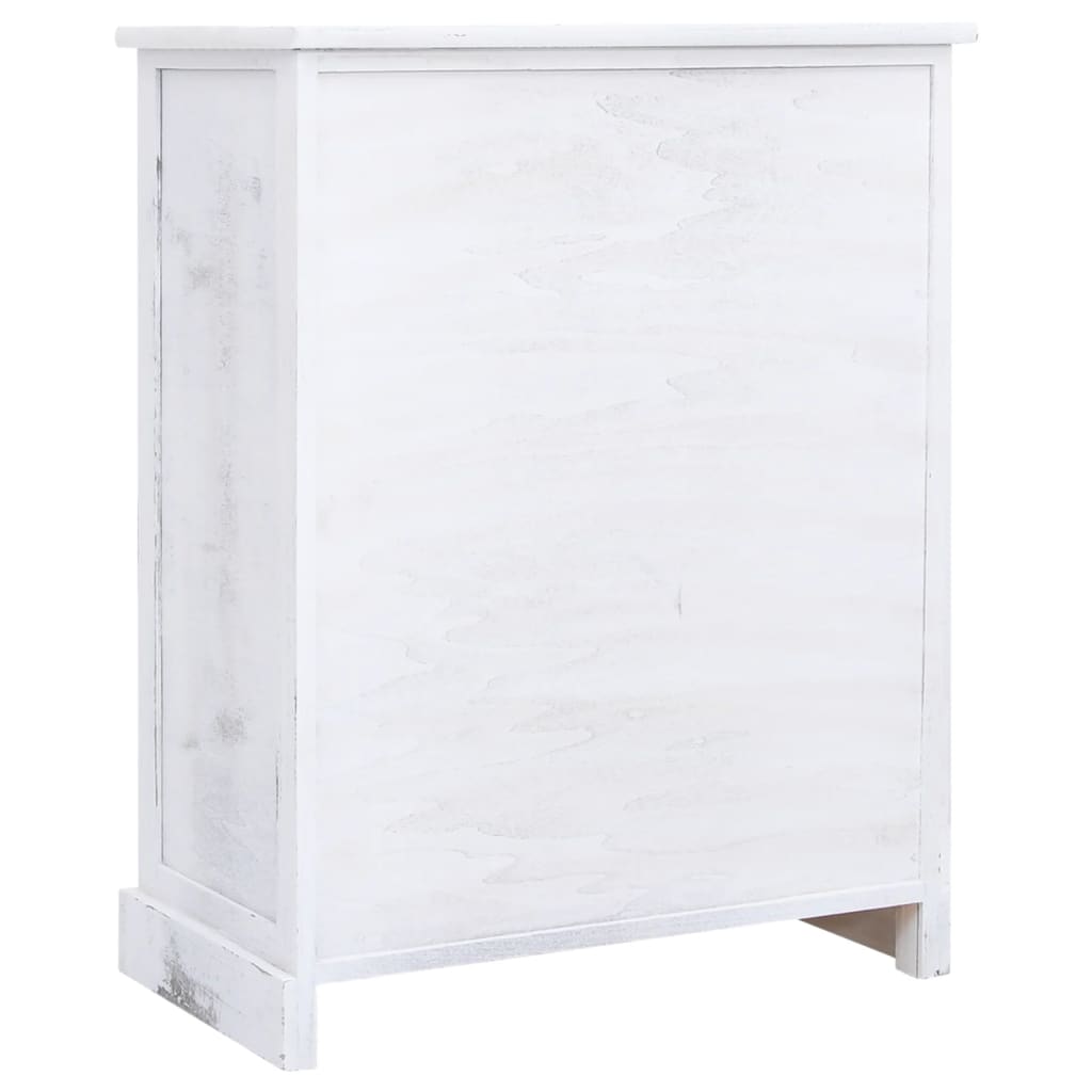 vidaXL Zásuvková komoda bílá 60 x 30 x 75 cm dřevo