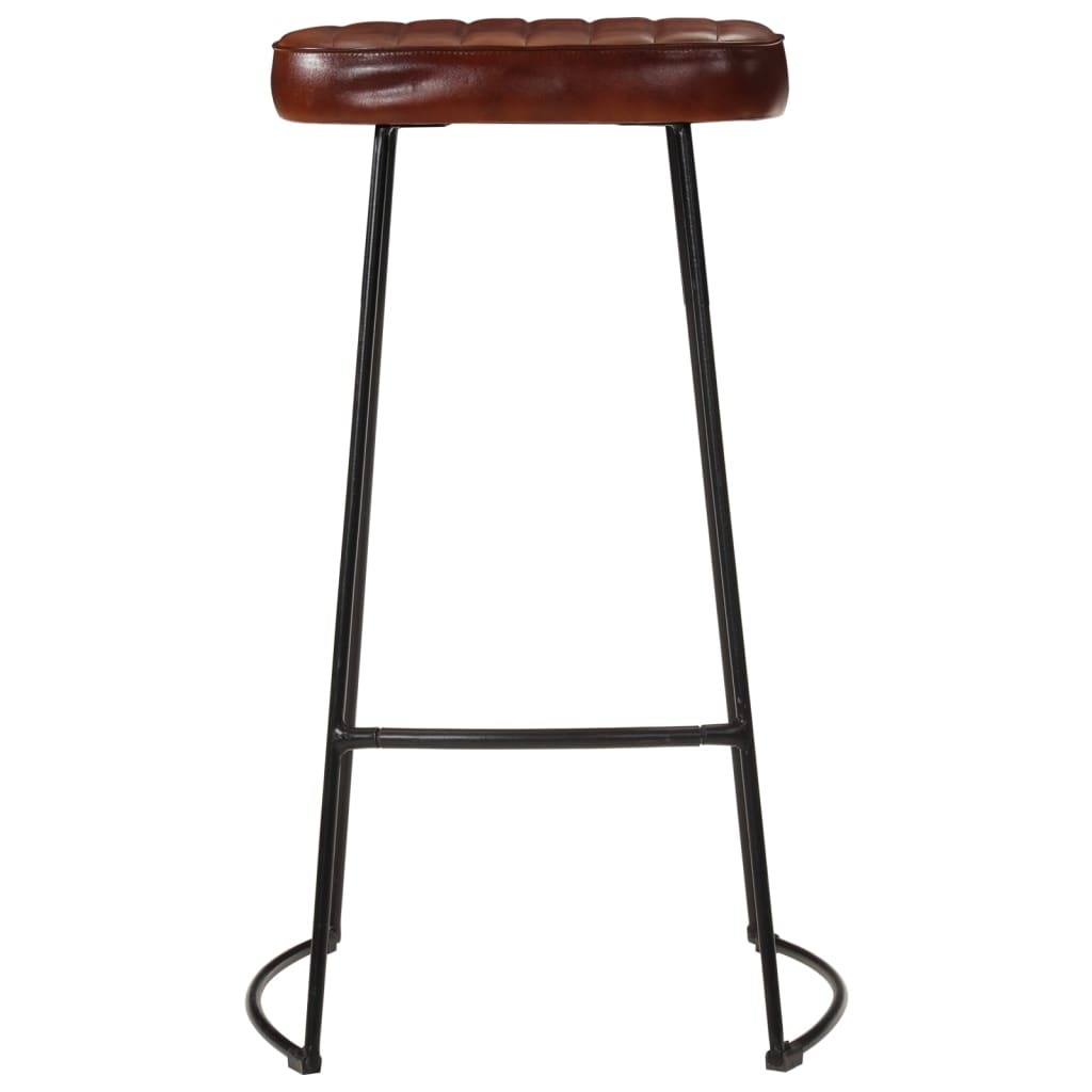 vidaXL Barové stoličky Gavin 2 ks tmavě hnědé 44 x 37,5 x 78 cm