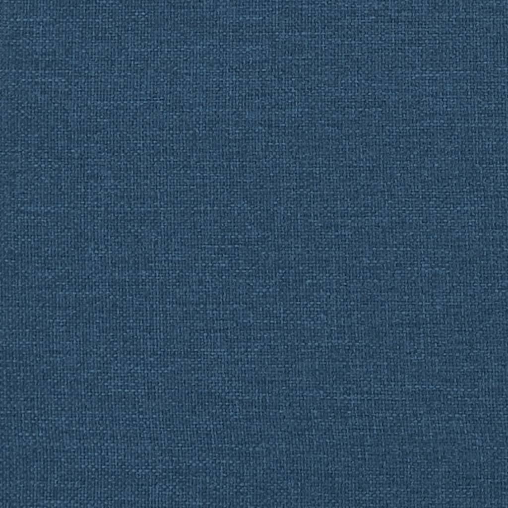 vidaXL Masážní polohovací křeslo s podnožkou modré textil