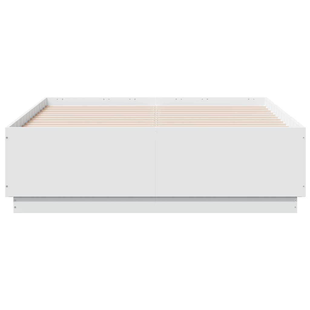vidaXL Rám postele bílý 140 x 190 cm kompozitní dřevo
