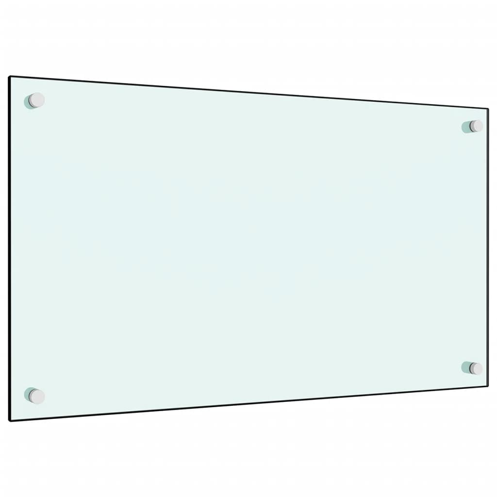 vidaXL Kuchyňský panel bílý 70 x 40 cm tvrzené sklo