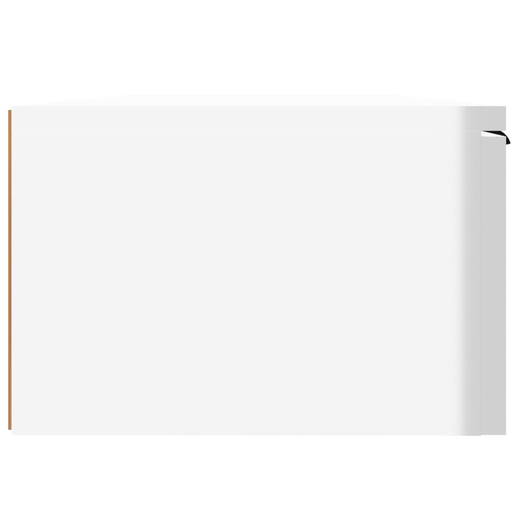 vidaXL Nástěnná skříňka lesklá bílá 68 x 30 x 20 cm kompozitní dřevo