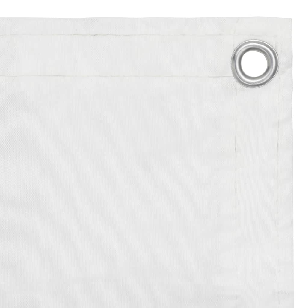 vidaXL Balkónová zástěna bílá 90 x 400 cm oxfordská látka