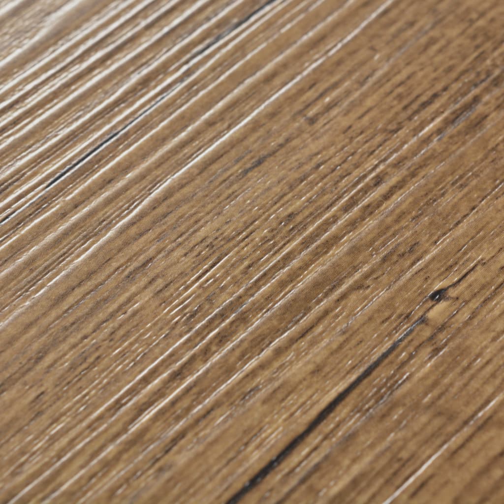 vidaXL Nesamolepicí PVC podlahová prkna 5,26 m² 2 mm ořechově hnědá