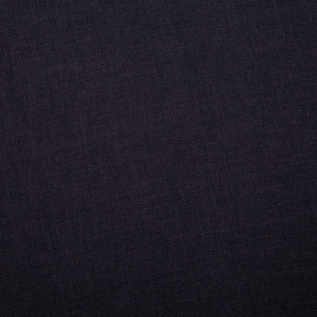 vidaXL 2místná pohovka textilní čalounění černá