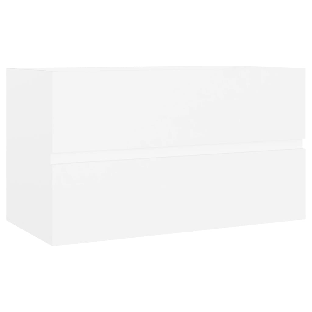 vidaXL Skříňka pod umyvadlo bílá 80 x 38,5 x 45 cm dřevotříska