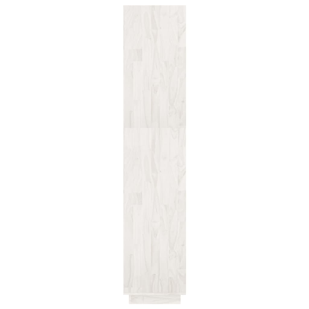 vidaXL Knihovna / dělicí stěna bílá 80 x 35 x 167 cm masivní borovice