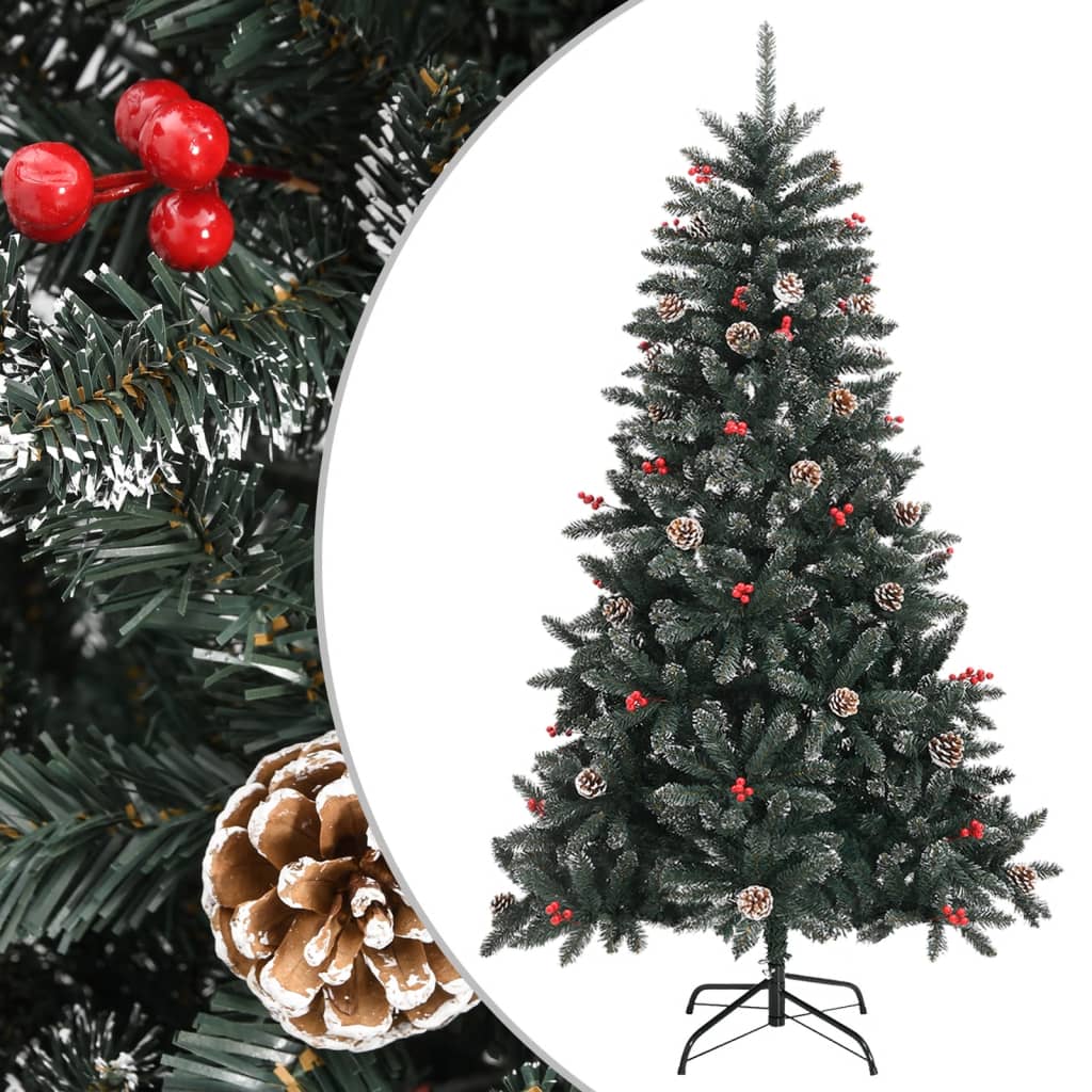 vidaXL Umělý vánoční stromek se stojanem zelený 150 cm PVC