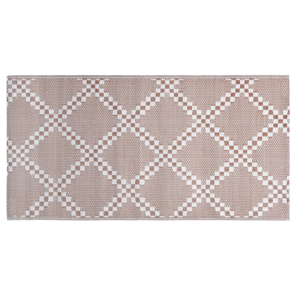 vidaXL Venkovní koberec hnědý 190 x 290 cm PP