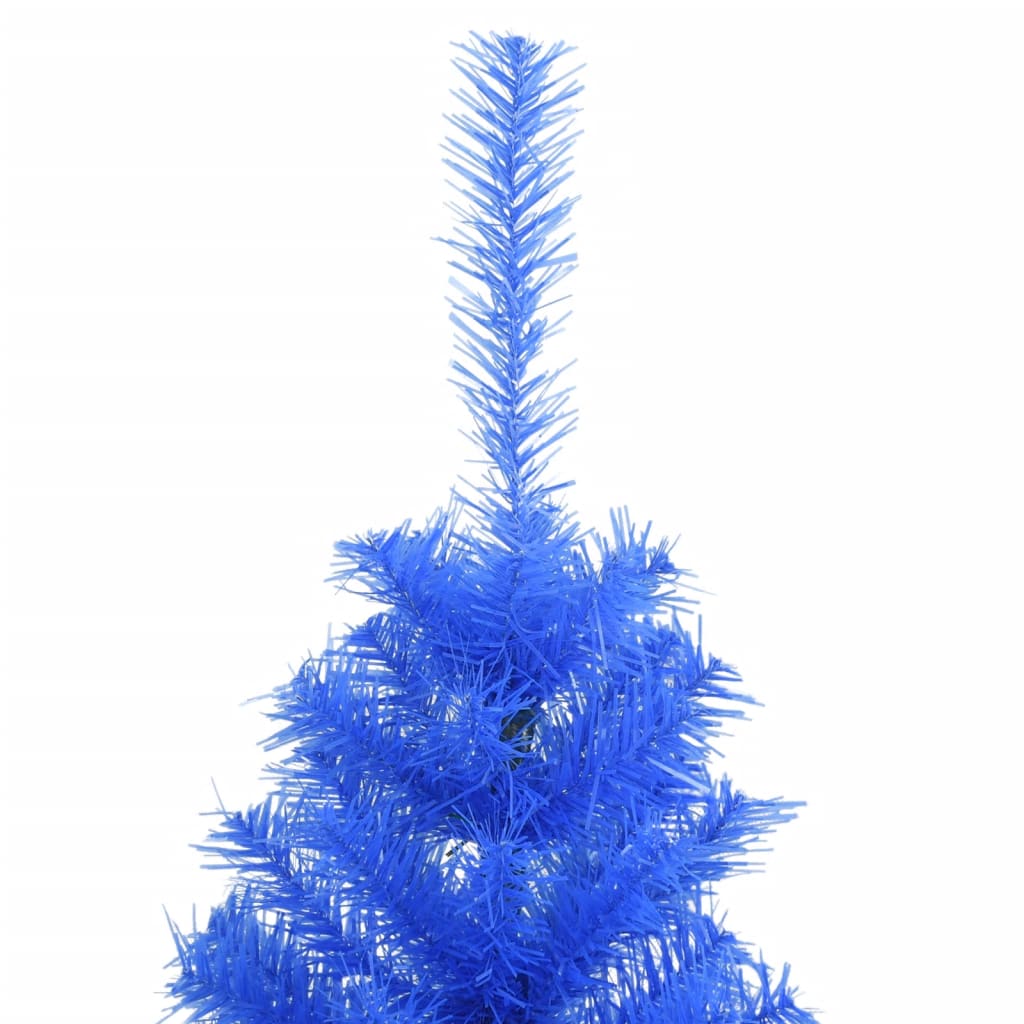 vidaXL Umělý vánoční stromek se stojanem modrý 150 cm PVC