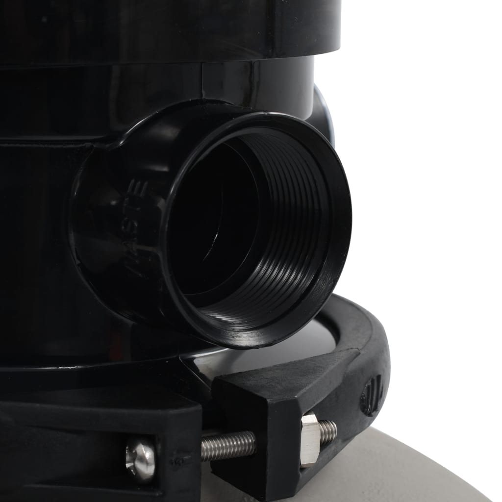 vidaXL Bazénová písková filtrace se 4polohovým ventilem šedá 350 mm