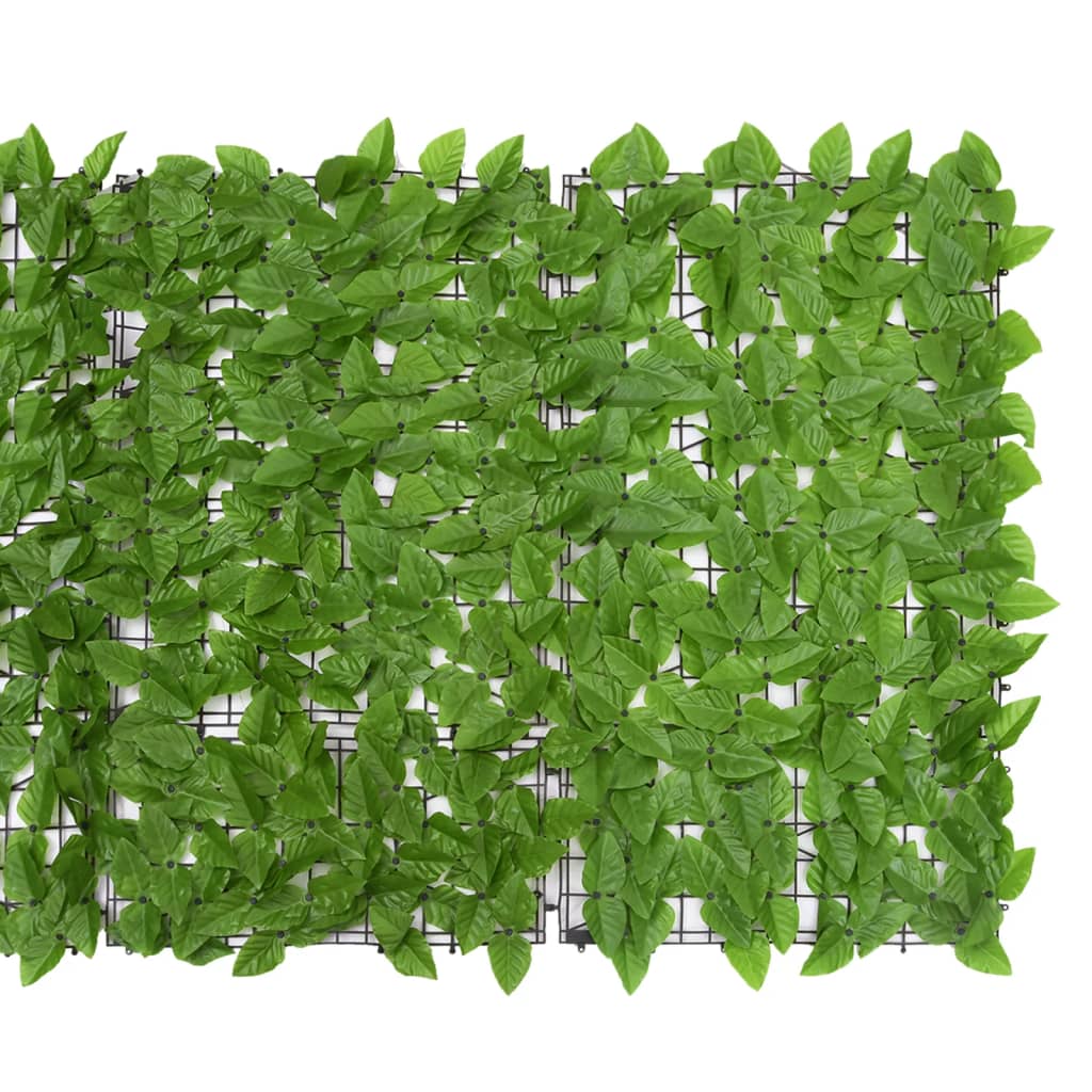 vidaXL Balkónová zástěna se zelenými listy 500 x 100 cm