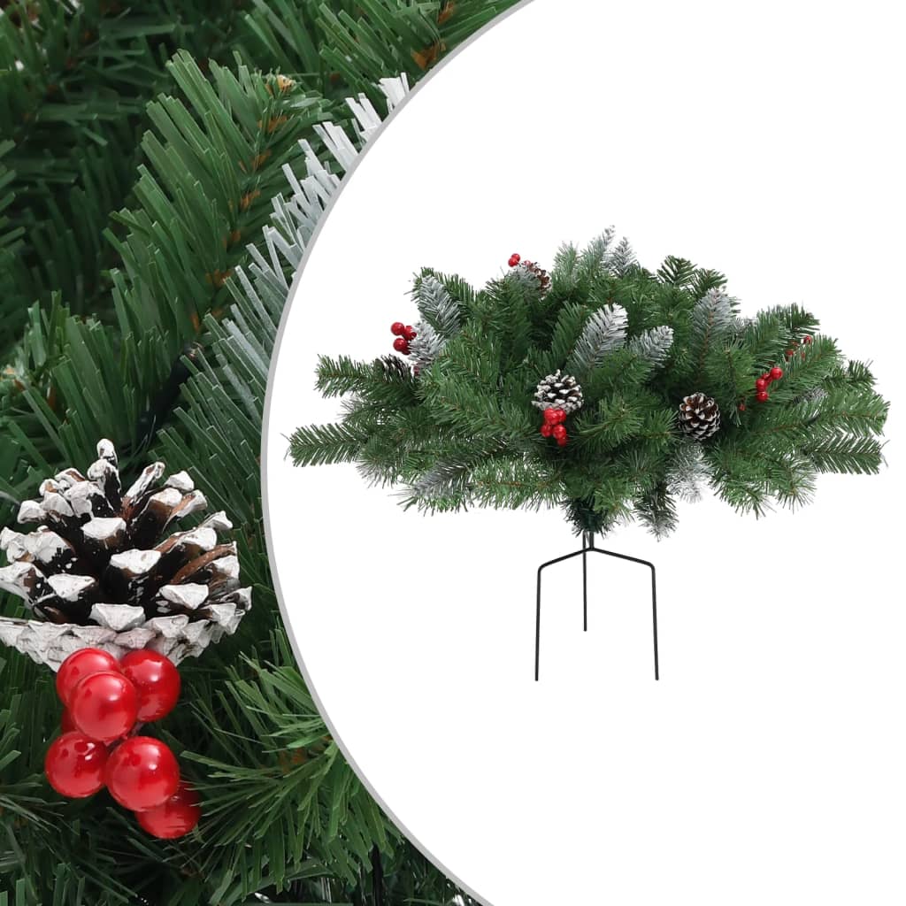 vidaXL Umělý vánoční stromek na cestu zelený 40 cm PVC