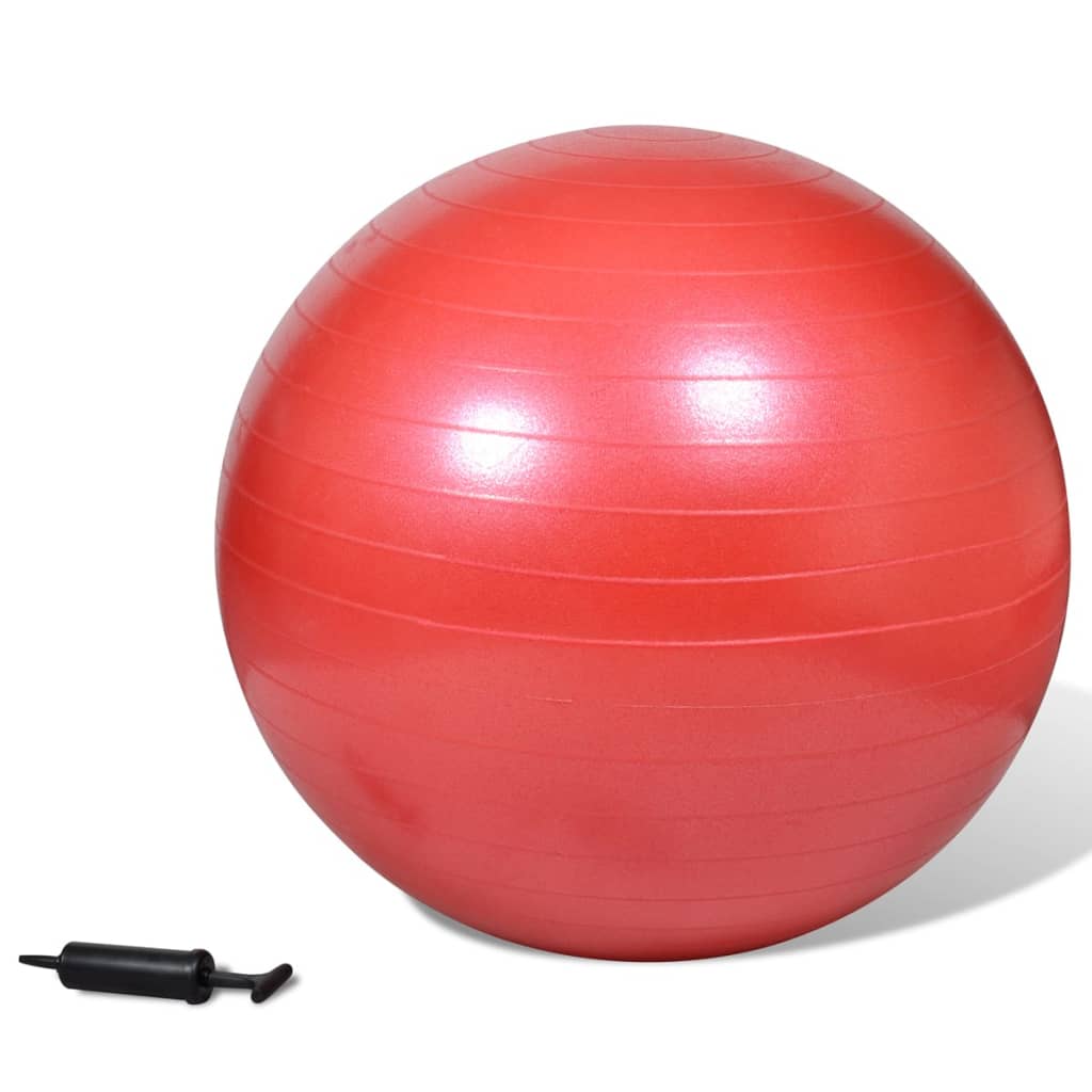 Gymnastický míč pro Jóga Fitness Cvičení červený, 65 cm