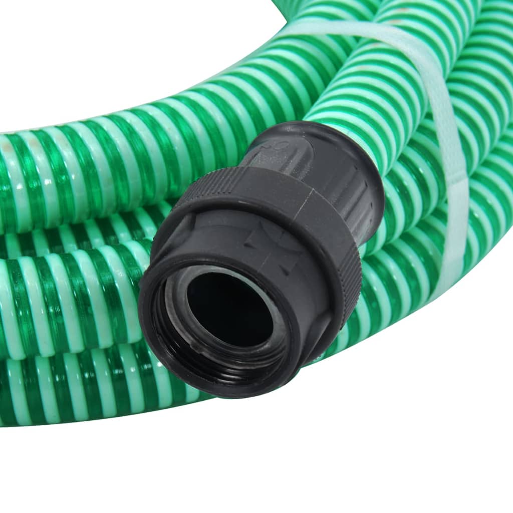 vidaXL Sací hadice s PVC konektory 4 m 22 mm zelená