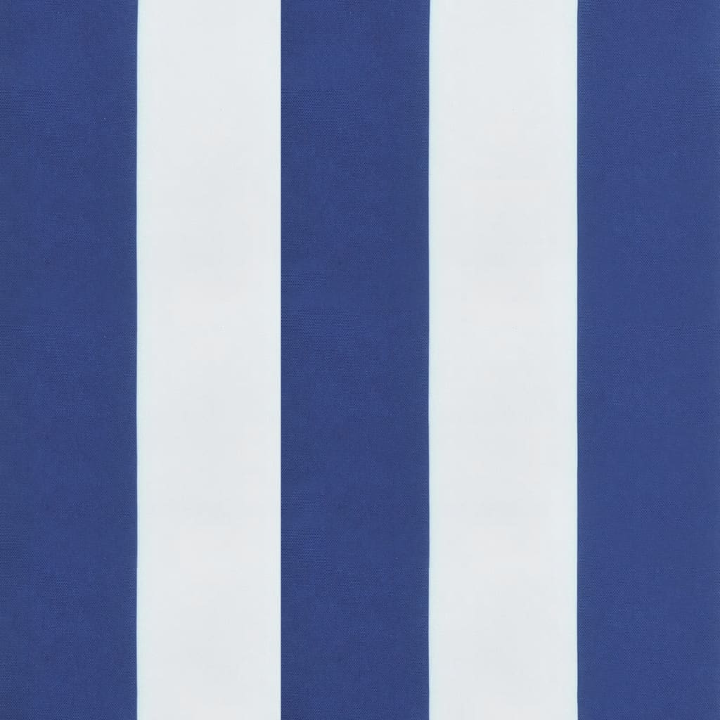 vidaXL Podušky na lavici 2 ks modré a bílé pruhy 100x50x7 cm textil