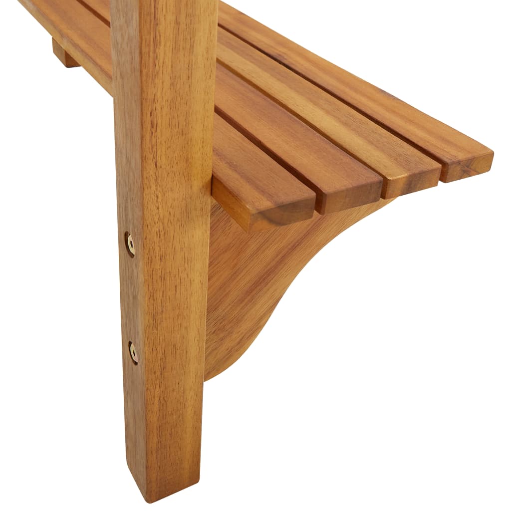 vidaXL Barový stolek na balkon 90 x 37 x 122,5 cm masivní akácie