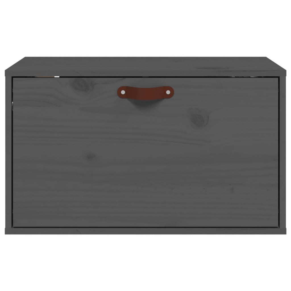 vidaXL Nástěnná skříňka šedá 60x30x35 cm masivní borové dřevo