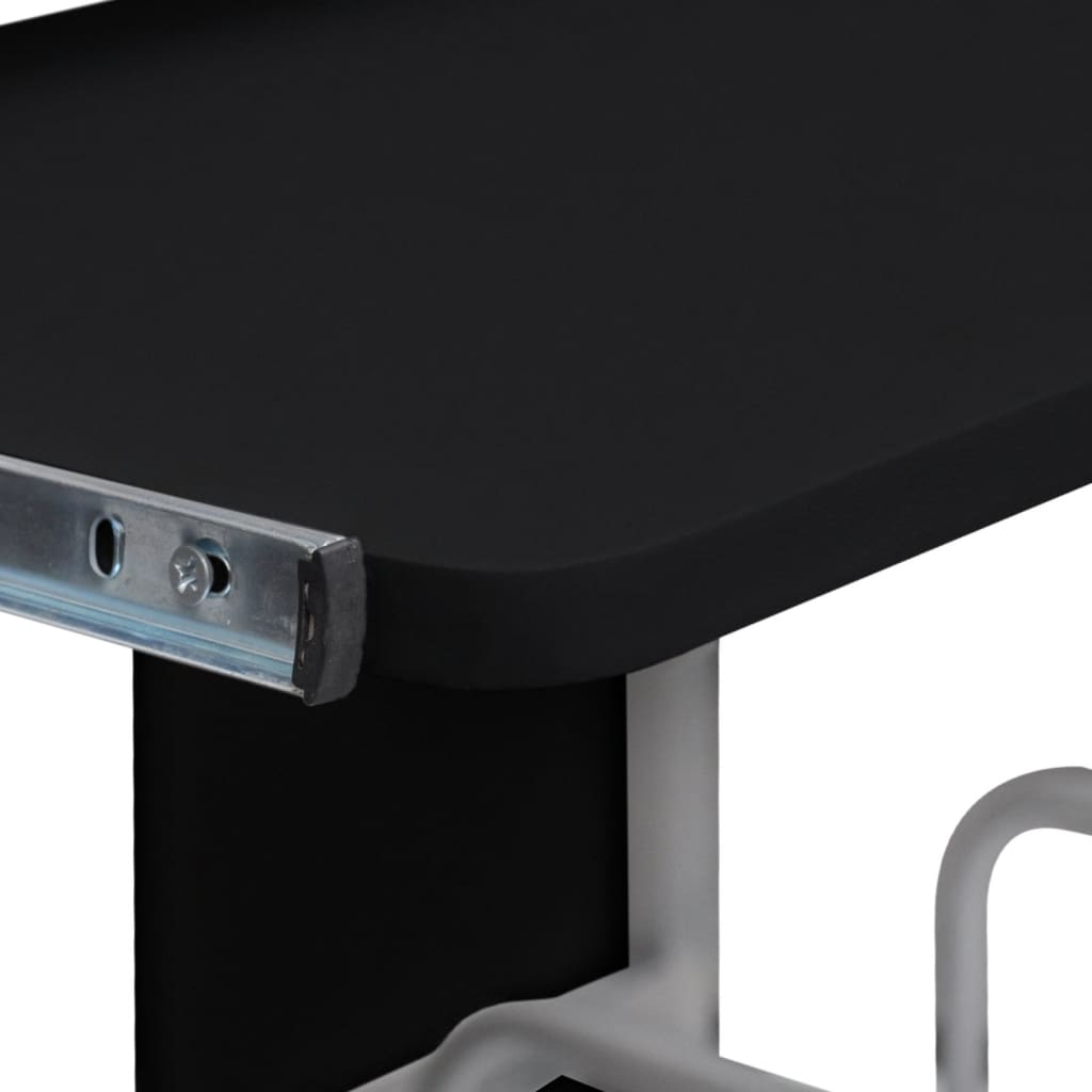 vidaXL Počítačový stůl černý 110 x 52 x 88,5 cm kompozitní dřevo