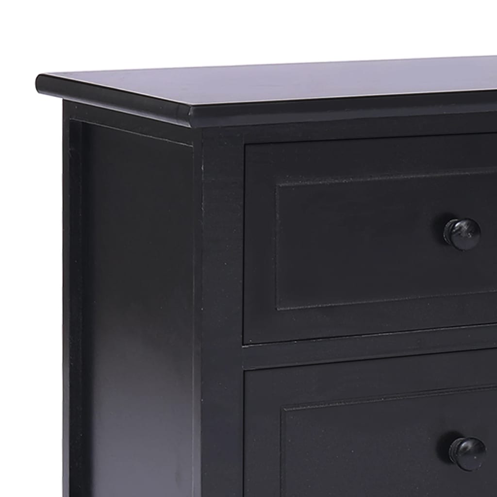vidaXL TV stolek černý 108 x 30 x 40 cm masivní dřevo pavlovnie