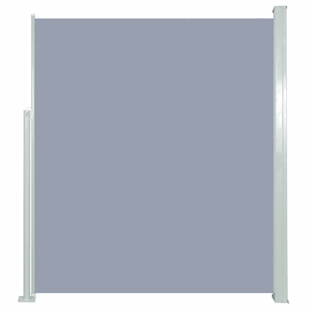 vidaXL Zatahovací boční markýza / zástěna 160 x 500 cm šedá
