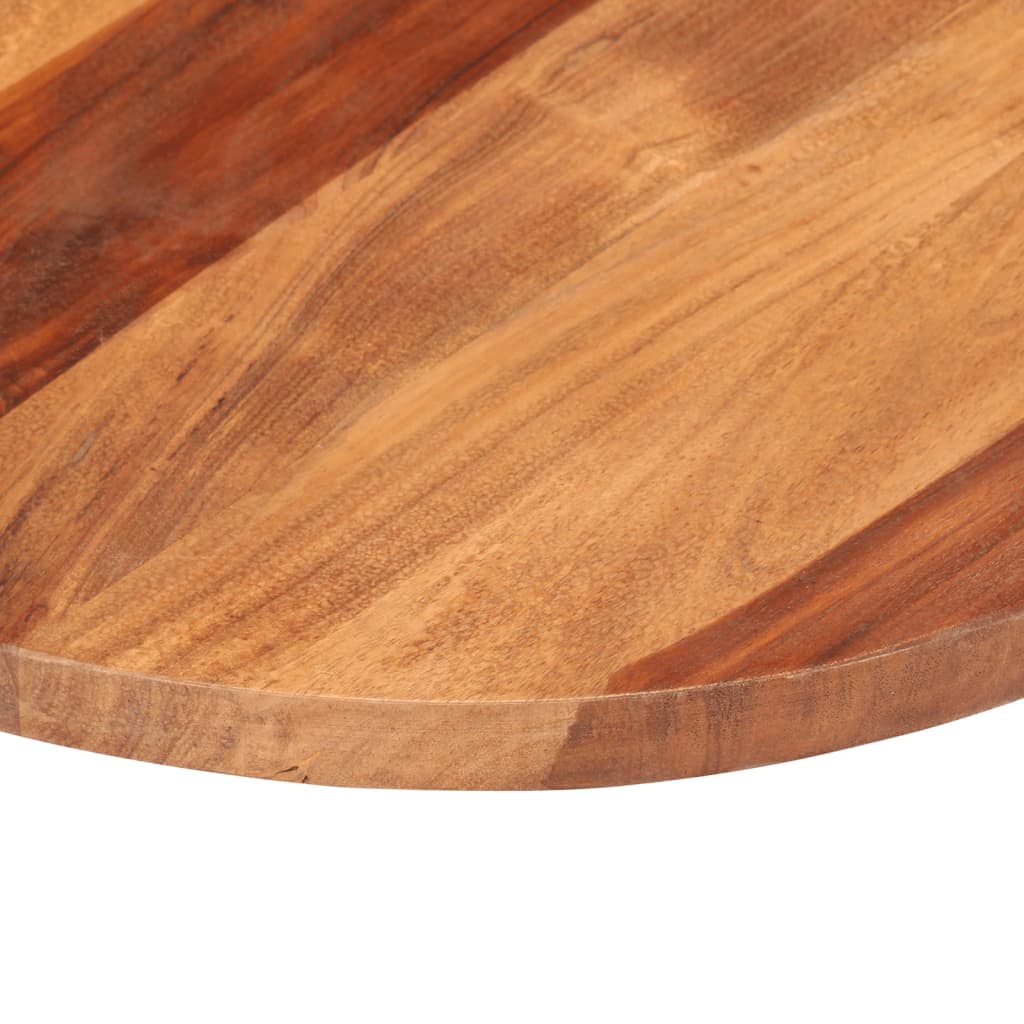 vidaXL Stolní deska masivní akáciové dřevo kulatá 25–27 mm 40 cm