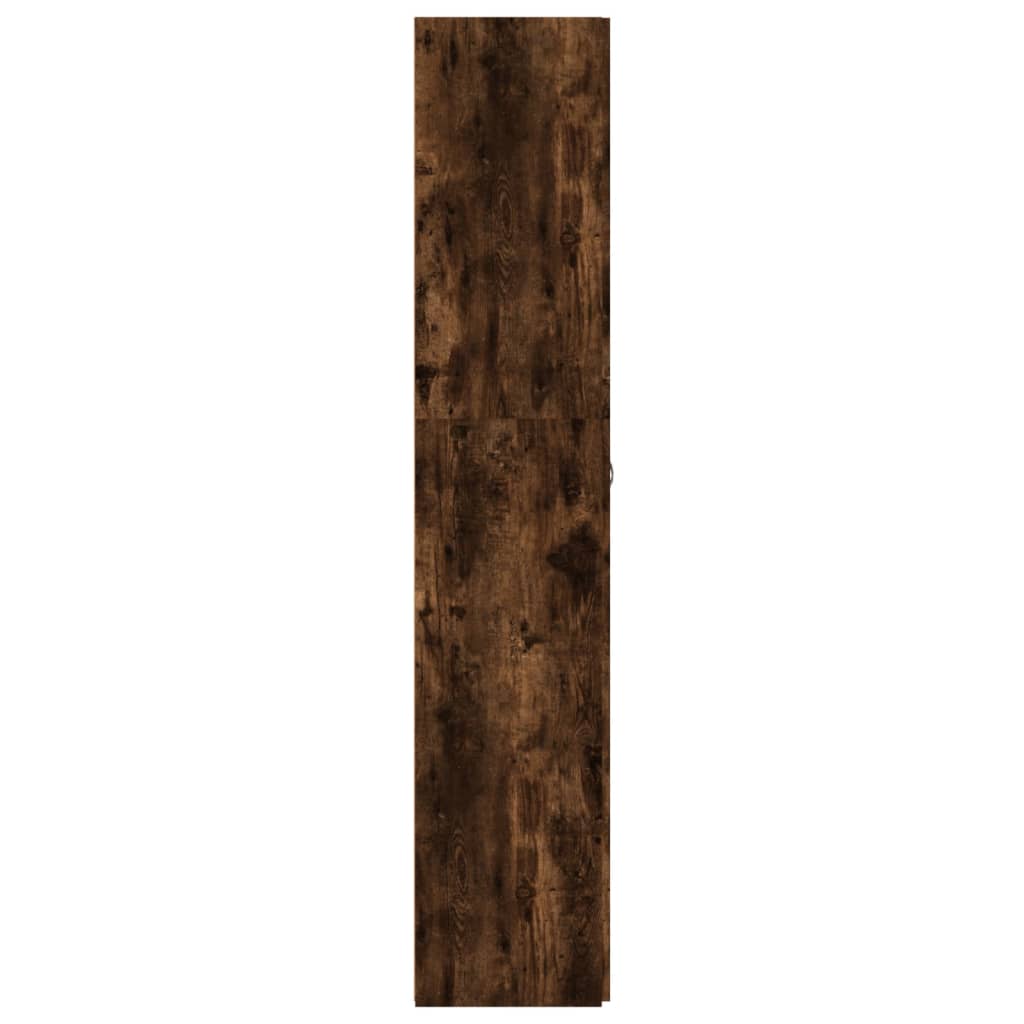 vidaXL Botník kouřový dub 80 x 35,5 x 180 cm kompozitní dřevo