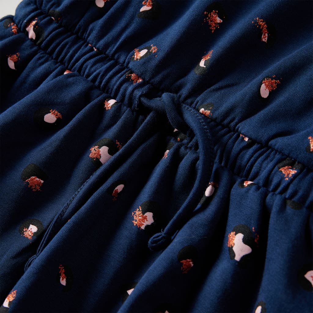 Dětské šaty s dlouhým rukávem námořnicky modré 92
