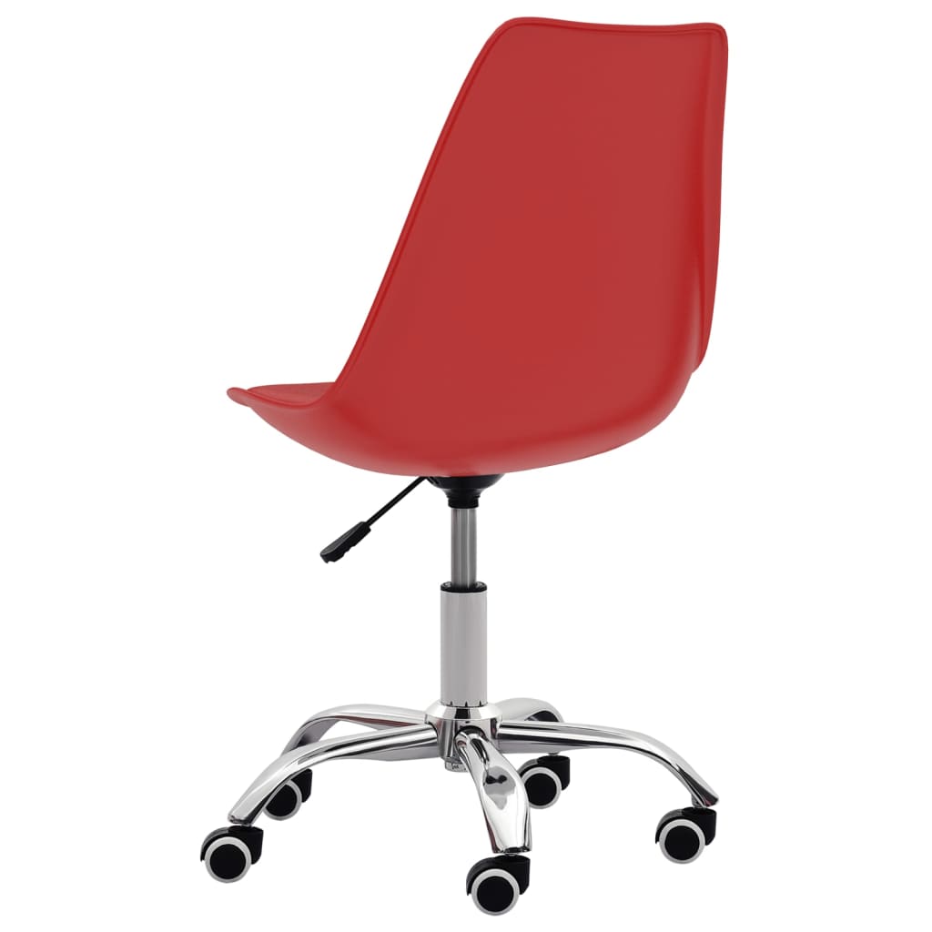 vidaXL Jídelní židle 4 ks červené umělá kůže