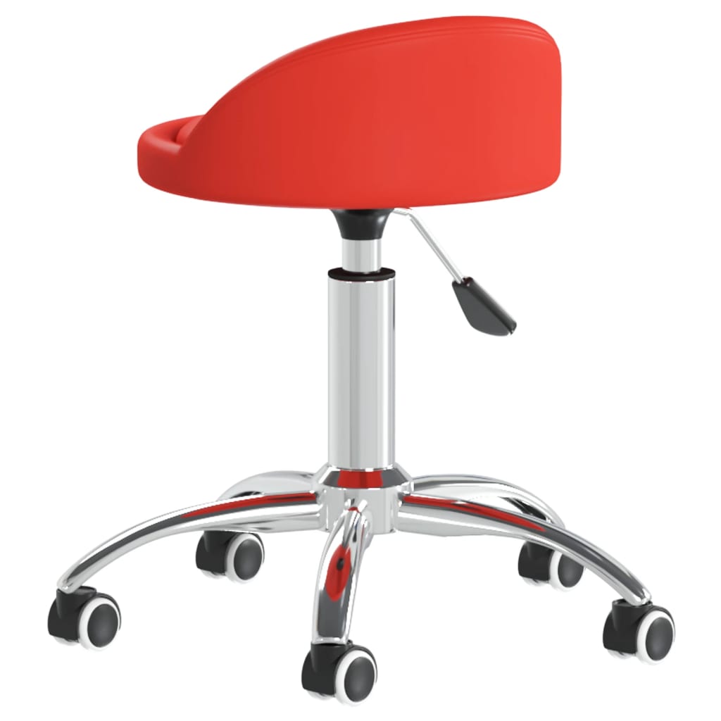 vidaXL Masážní stolička červená umělá kůže