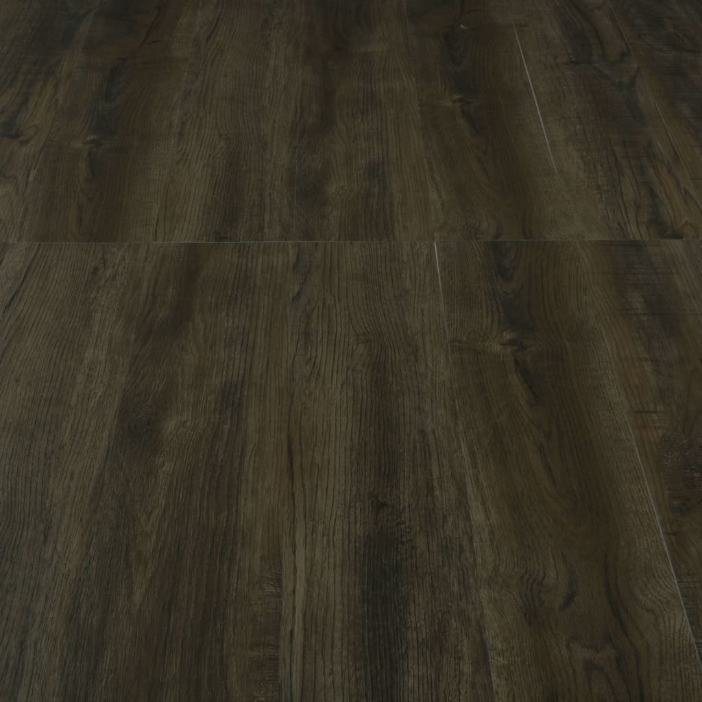 vidaXL Samolepící podlahová prkna 4,46 m² 3 mm PVC tmavě hnědá