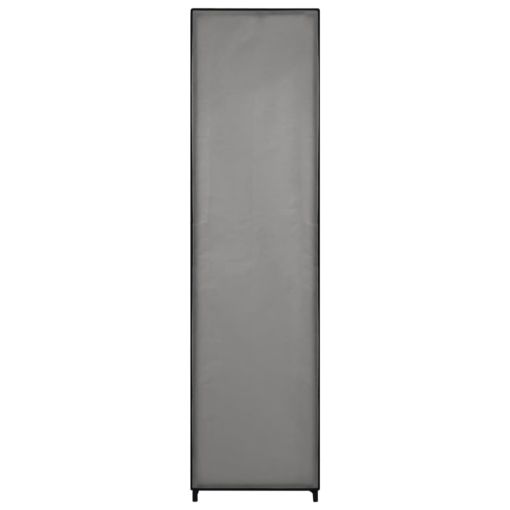 vidaXL Šatní skříň se 4 přihrádkami šedá 175 x 45 x 170 cm