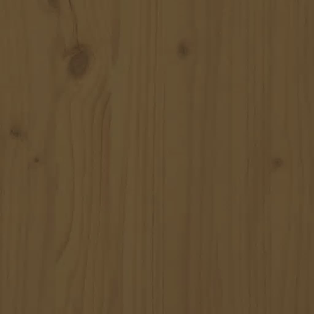 vidaXL Stojan na dřevo medově hnědý 80 x 25 x 100 cm masivní borovice