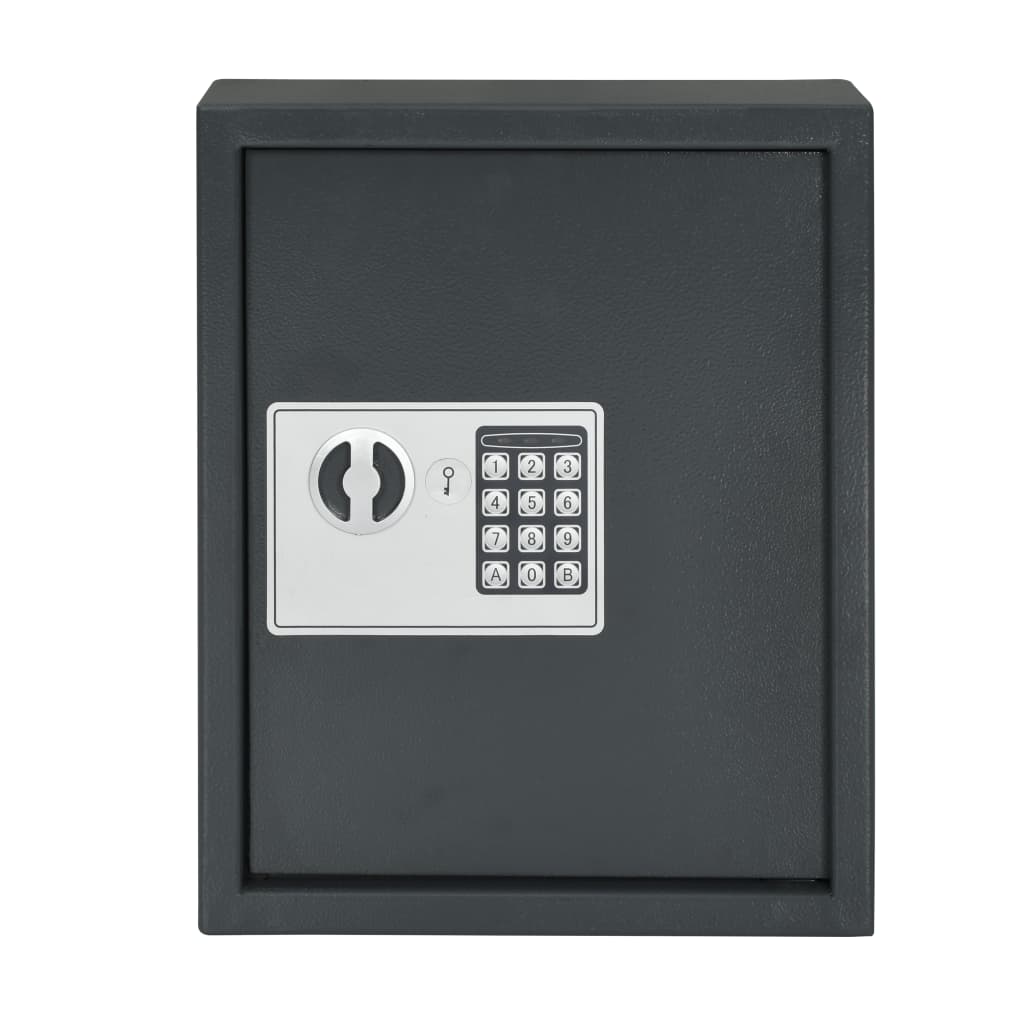 vidaXL Trezor na klíče tmavě šedý 30 x 10 x 36,5 cm