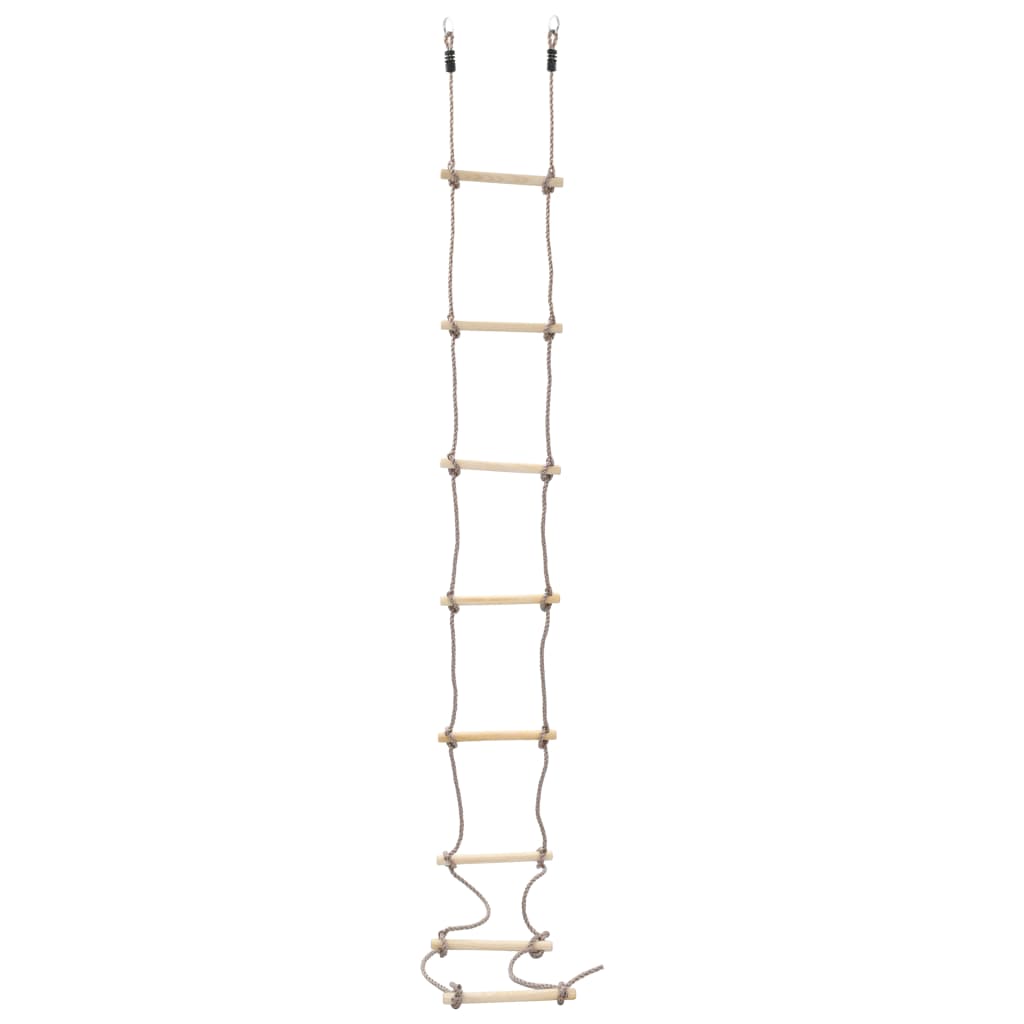 vidaXL Dětský provazový žebřík 290 cm dřevo
