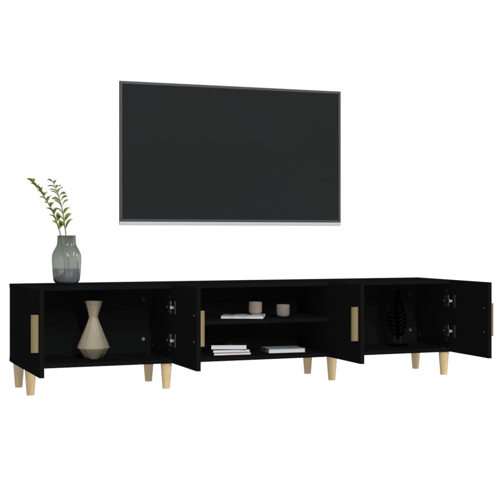 vidaXL TV skříňka černá 180 x 31,5 x 40 cm kompozitní dřevo