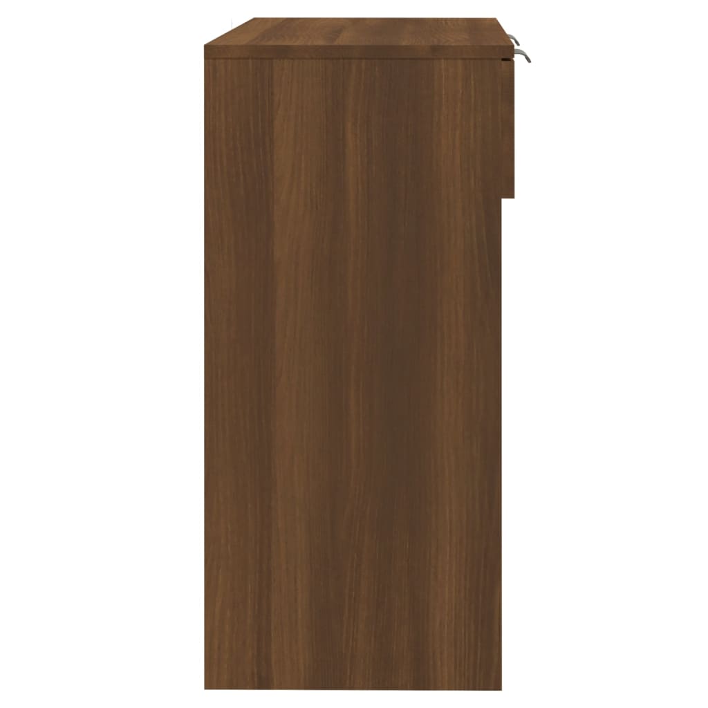 vidaXL Konzolový stolek hnědý dub 90 x 36 x 75 cm kompozitní dřevo