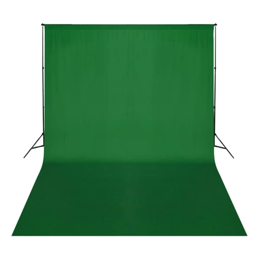 vidaXL Fotopozadí bavlněné zelené 500 x 300 cm klíčovací