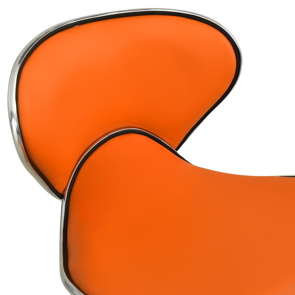 vidaXL Kancelářská židle oranžová umělá kůže