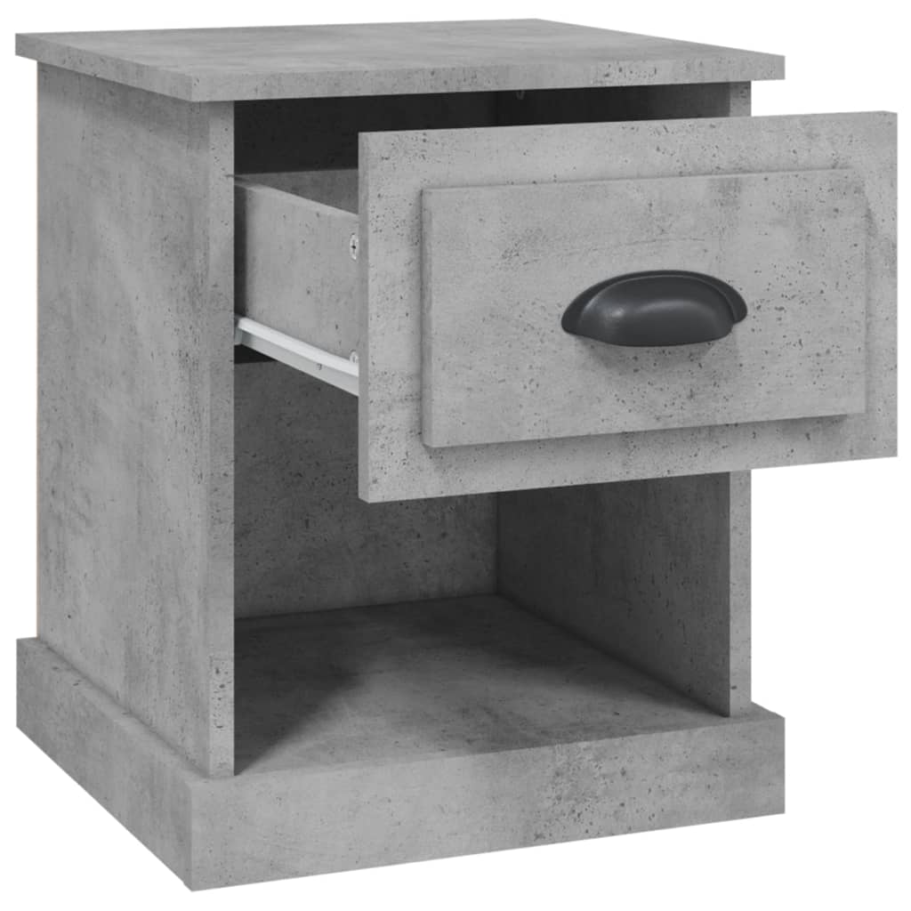 vidaXL Noční stolek betonově šedý 39 x 39 x 47,5 cm kompozitní dřevo