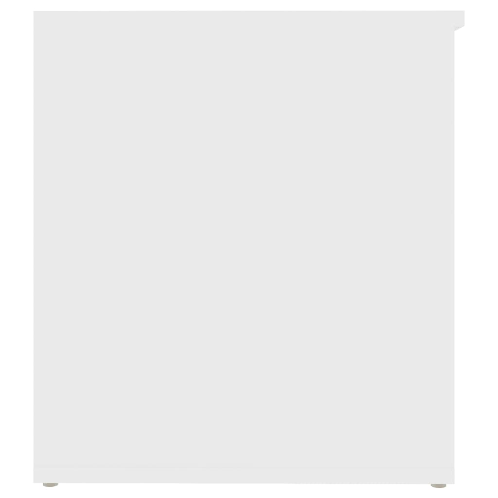 VidaXL Úložná truhla bílá 84 x 42 x 46 cm kompozitní dřevo