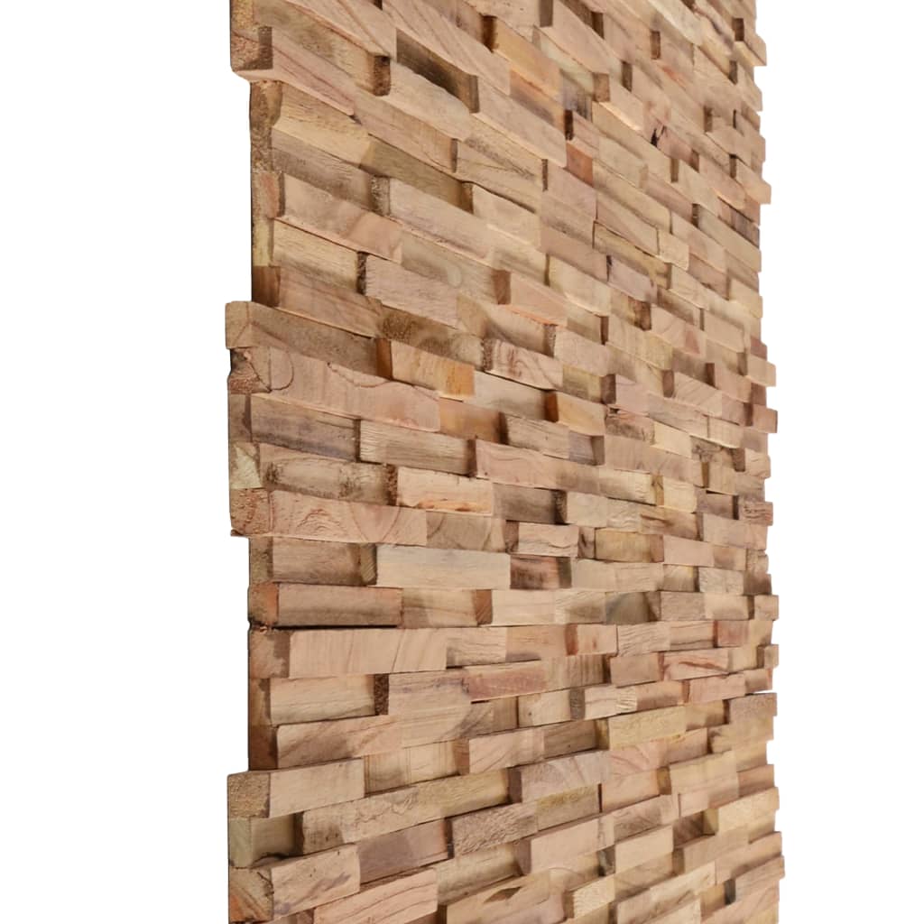 vidaXL Nástěnné obkladové panely 10 ks 1,08 m² masivní teakové dřevo