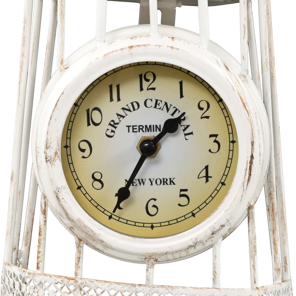 vidaXL Nástěnné hodiny s teploměrem vintage