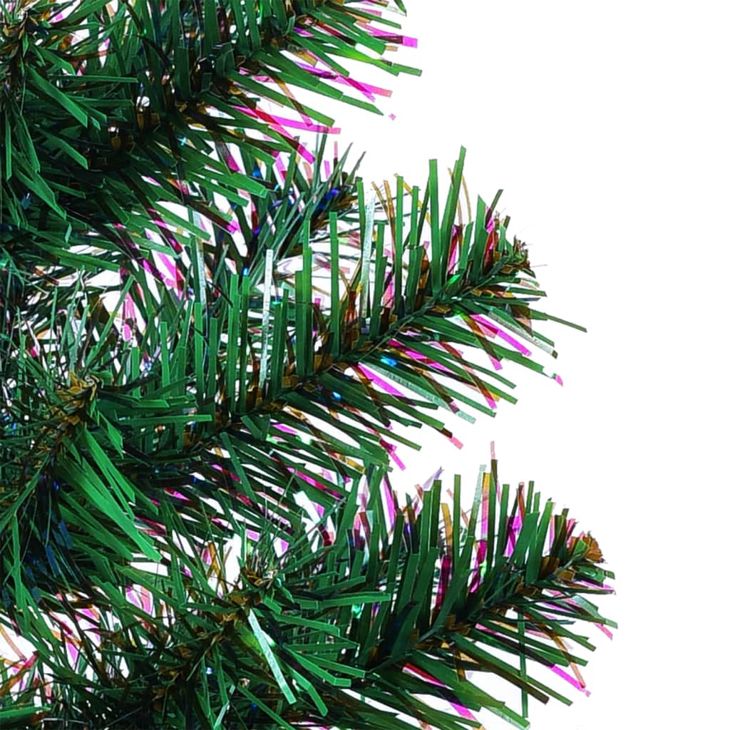 vidaXL Umělý vánoční stromek s duhovým jehličím zelený 210 cm PVC