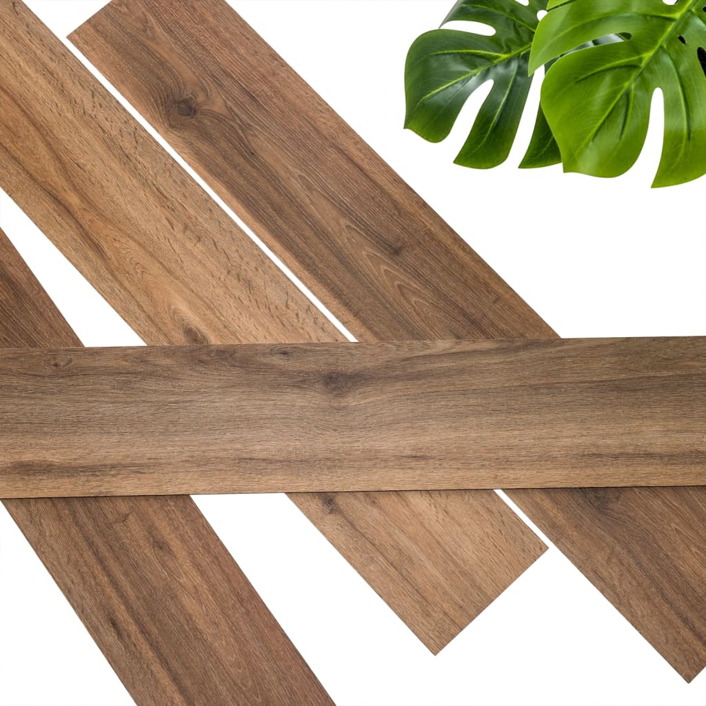 WallArt Nástěnný panel vzhled dřeva dub sedlově hnědý