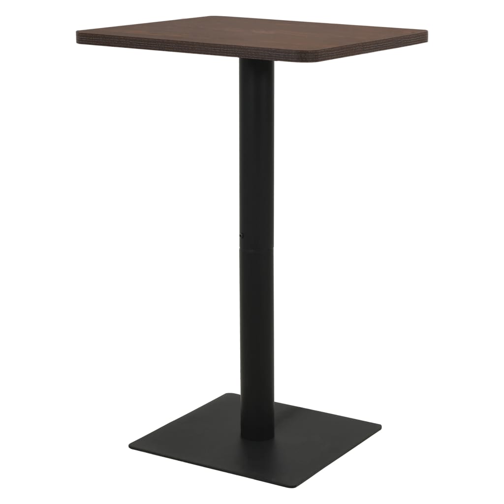 vidaXL Bistro stolek tmavý jasan 78,5 x 78,5 x 107 cm